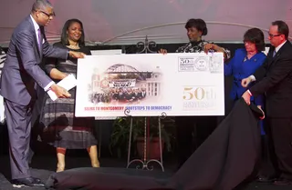 It's an Honor... - Officials at the Freedom Flame Gala honor the 50th anniversary of "Bloody Sunday" with a surprise unveiling.&nbsp;(Photo: Ty Wright for BET)