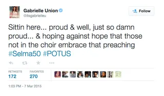 Gabrielle Union, @itsgabrielleu - Gabrielle Union spoke this like Mary Jane Paul would in real life.&nbsp;(Photo: Gabrielle Union via Twitter)