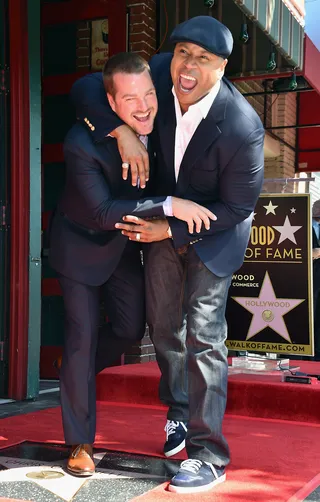 Best Buds - Rapper LL Cool J supported his friend Chris O'Donnell while he received a star on the Hollywood Walk of Fame in California.(Photo: Alberto E. Rodriguez/Getty Images)