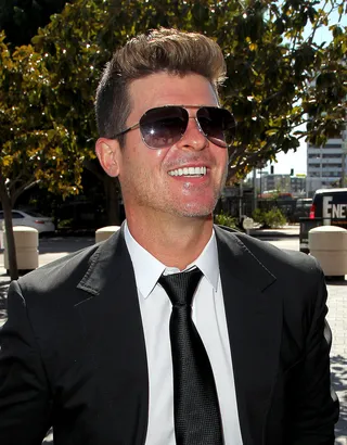 Robin Thicke: March 10 - Newly single Robin Thicke is recording new music at 38.(Photo: David Buchan/Getty Images)