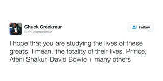 Chuck Creekmur, @chuckcreekmur - The AllHipHop founder shares a serious message for the new generation of music fans and creators.(Photo: Chuck Creekmur via Twitter)