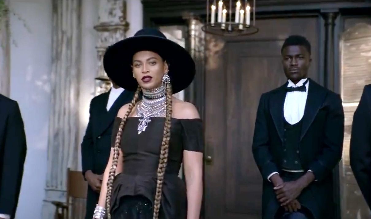 ‘Formation’ (2016) - The lead single from her seminal Lemonade album dove deep into the hands of fashion with looks from Gucci, Zimmerman, Fendi, Chanel and many others.(Photo: Parkwood Entertainment / Columbia Records)&nbsp;