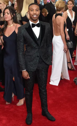 Stuntin' on 'Em - Or maybe you like your man candy dressed in more formal attire? Fine guys in bow ties always make us weak in the knees.  (Photo: Jamie McCarthy/FilmMagic)