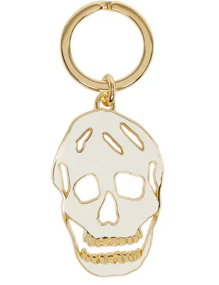 Alexander McQueen Skull Keyring ($125) - More of a macabre kinda girl? Then this skull key chain is the perfect way to give your bag some spooky yet stylish character.  (Photo: ssense.com)