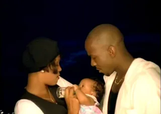 Something in Common - Baby Bobbi Kristina made her video debut in 1992 on her parents' hit duet "Something in Common."(Photo: Geffen Records)