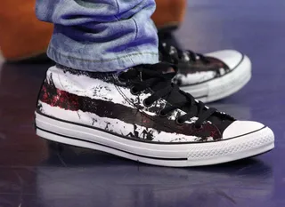 Mean and Clean - Bow Wow with a fresh pair of chucks on 106. (Photo: Bennett Raglin/BET/Getty Images for BET)
