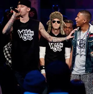 Machine Gun Kelly @c--kpunch - MGK lets his wild side fly free on Nick Cannon's Wild 'N Out.(Photo: Machine Gun Kelly via Instagram)