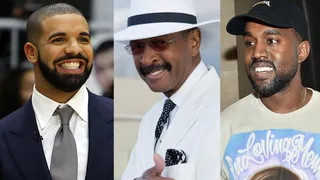 Drake's Uncle Larry Graham - You know you're real friends when your friend samples your uncle on a track for his new album. It also helps if your uncle is a bass player for Sly and the Family Stone. Just saying.Song: "No More Parties in L.A." by Kanye West featuring Kendrick Lamar(Photos from left: Vaughn Ridley/Getty Images, &nbsp;Mike Prior/Redferns/Getty Images, Dimitrios Kambouris/Getty Images for Yeezy Season 3)