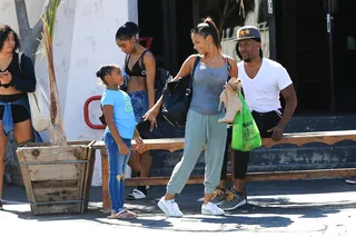 Violet Nash and mom Christina Milian