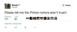 Sevyn Streeter - The songstress didn't want to believe the early rumblings before it was confirmed.(Photo: Sevyn Streeter via Twitter)