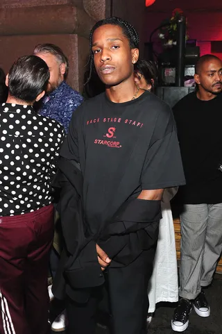 A$AP Rocky - A$AP Rocky attends Raf Simons SS18 Runway Show in New York City. (Photo: Craig Barritt/Getty Images for FIJI Water)