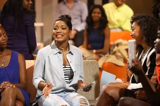 Keke Kicks Things Off With a Sex Survey! - (Photo: Patrick Wymore/BET Networks)