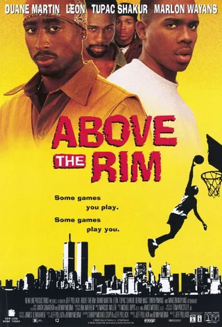 Above the Rim, Wednesday at 9P/8C - Tupac's not playing any games.Flip through films where sports play a major role.Encore presentation on Thursday at 1:30P/12:30C.(Photo: New Line Cinema)