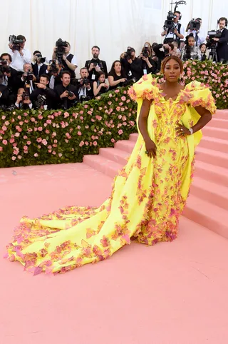 Serena Williams&nbsp;in Versace - (Photo: Jamie McCarthy/Getty Images)&nbsp;