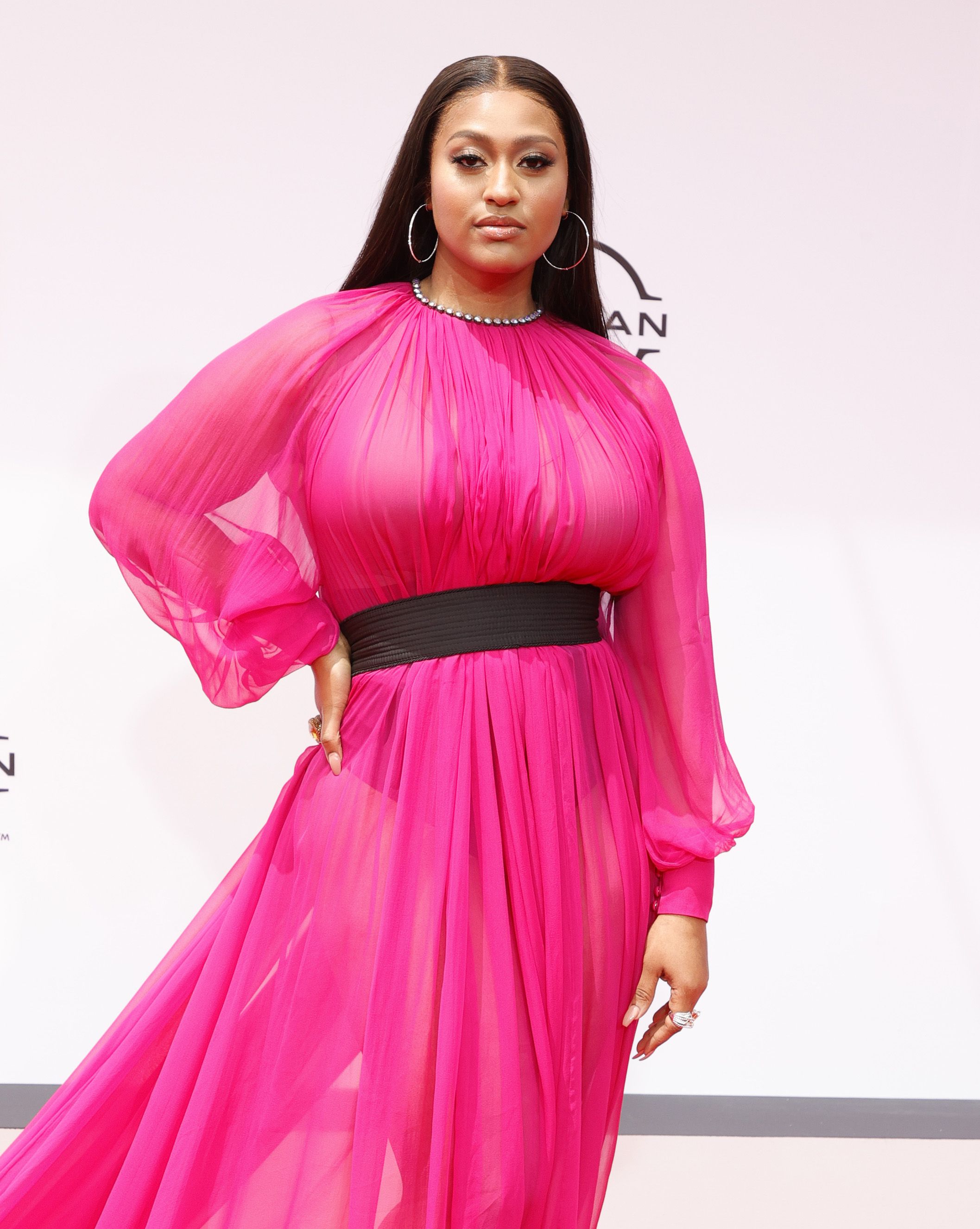 LOS ANGELES, CALIFORNIA - JUNE 27: Jazmine Sullivan attends the BET Awards 2021 at Microsoft Theater on June 27, 2021 in Los Angeles, California. (Photo by Amy Sussman/FilmMagic)