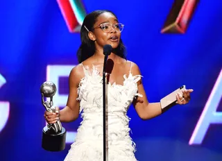 &quot;Little&quot; actress Marsai Martin. - (Photo by Aaron J. Thornton/Getty Images for BET)