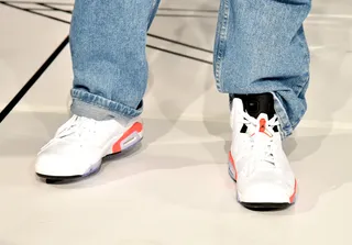 White and red Retro Jordan 6s.  - You can never go wrong with some Nike Jordan 6s. (Photo: Theo Wargo/Getty Images)