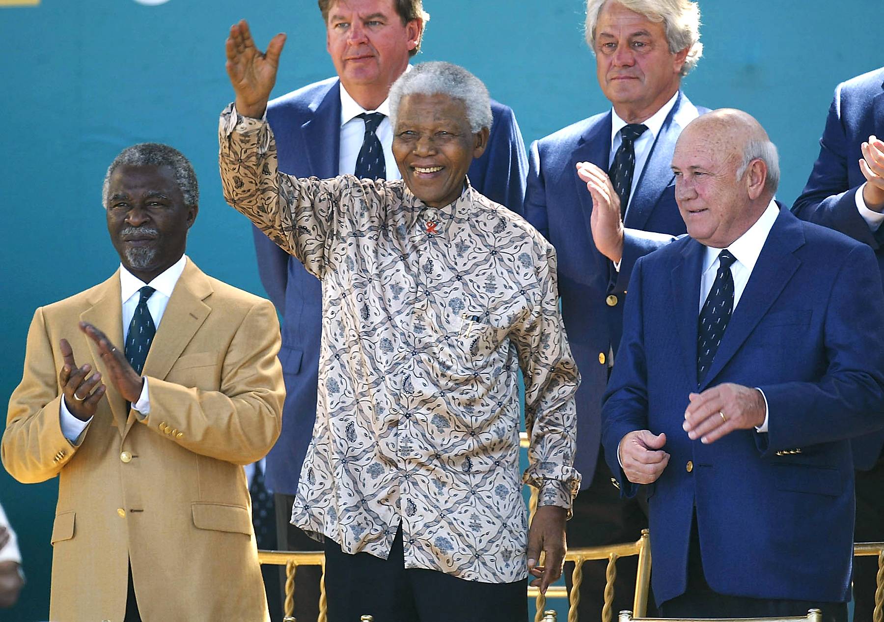 F.W. de Klerk, Nelson Mandela, Thabo Mbeki 