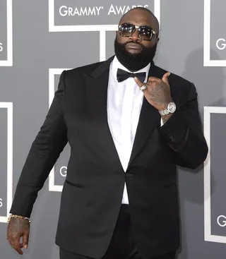 Rick Ross @rickyrozay - Tweet: &quot;Early NYC shopping #bang&quot;Rick Ross takes a not so subliminal shot.(Photo: EPA/MIKE NELSON /LANDOV)