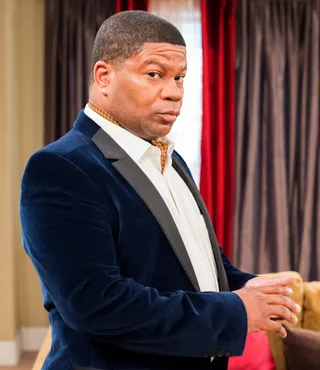 Kelly Perine - Look who followed Kyla Pratt from One on One to Let's Stay Together. It's Kelly Perine who played Pratt's father's best friend on One On One and now plays Dr. Earl Sutton on Let's Stay Together. (Photo: RonReacos/BET)