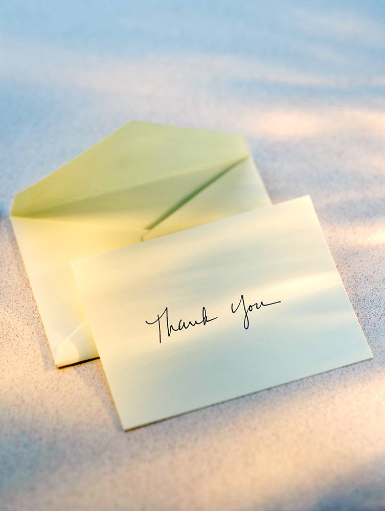 Thank you card