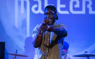 The Stage Is Set - MoRuf commands respect during his set at S.O.B.'s in New York City.&nbsp;(Photo: Anna Webber/Getty Images for BET)