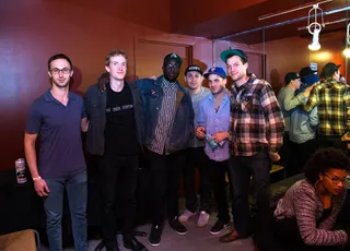 Bands Will Make Them Dance - Rapper MoRuf (center) confers with his band before treating the NYC crowd to one of hip hop's best live shows. (Photo: Anna Webber/Getty Images for BET)