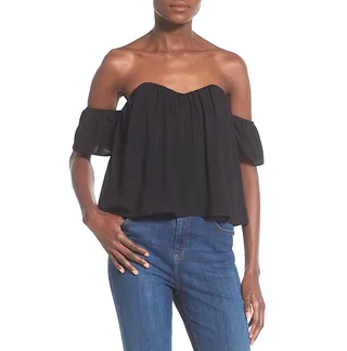 4SI3NNA High/Low Off-the-Shoulder Top ($56) - The sweetheart neckline and flyaway back make this sexy number a vision from all angles.(Photo: 4SI3NNA)