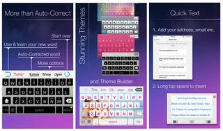 Blink Keyboard (Free) - Small-handed peole rejoice! This app makes it easy to type one-handed on big ol' phones. (Apple)(Photo: altBLUE)