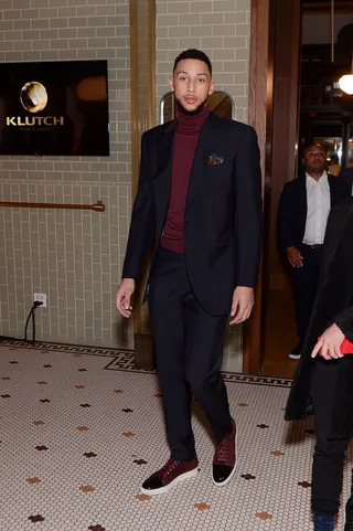 FEB 15:&nbsp;Ben Simmons&nbsp; - &nbsp;Ben Simmons attends the Klutch Sports Group All-Star Dinner presented by PATRÓN Tequila. (Photo by Daniel Boczarski/Getty Images for PATRÓN Tequila)