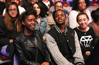 With His People's - Recording artist Lantana (C) hangs with the livest audience on 106. (Photo: Bennett Raglin/BET/Getty Images for BET)