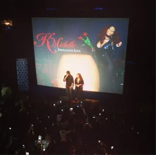 K. Michelle @kmichellemusic - Former hosts of BET's&nbsp;106 &amp; Park&nbsp;Terrence J and Rocsi Diaz reunited on stage at K. Michelle's Music Matters tour show.&nbsp;(Photo: Instagram via K Michelle Music)