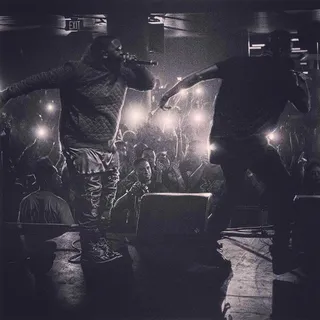 Hype - "We turnt up in the studio late night / That's why the songs that you hear are comin' real tight!" — "Who Do You Love?" (Photo: DJ Mustard via Instagram)