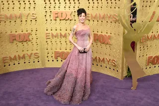 Halsey in Rami Kadi - Halsey attends the 71st Emmy Awards. (Photo: David Crotty/Patrick McMullan via Getty Images)