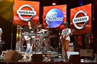 Music Matters - Music Matters artist Gabi Wilson tunes up her guitar during rehearsal.(Photo: Kevin Winter/Getty Images)