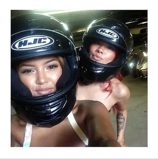 She’s Down to Try New Things - Motorcycles? No problem. Water skiing? Let’s do it. We’re pretty sure that’s the motto for this petite daredevil. She’s the one we’d call when we need to shake up our routine and try something new. &nbsp; (Photo: Karrueche Tran via Instagram)