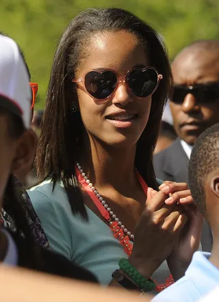 How She Rolls - Easter-egg rolling is child's play. A performance by Willow Smith at the 2011 White House Easter Egg Roll was way more Malia's style.  (Photo: UPI/Roger L. Wollenberg)