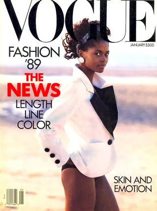 Karen Alexander - Karen Alexander nabbed the cover in January 1989.  (Photo: Courtesy of Vogue)