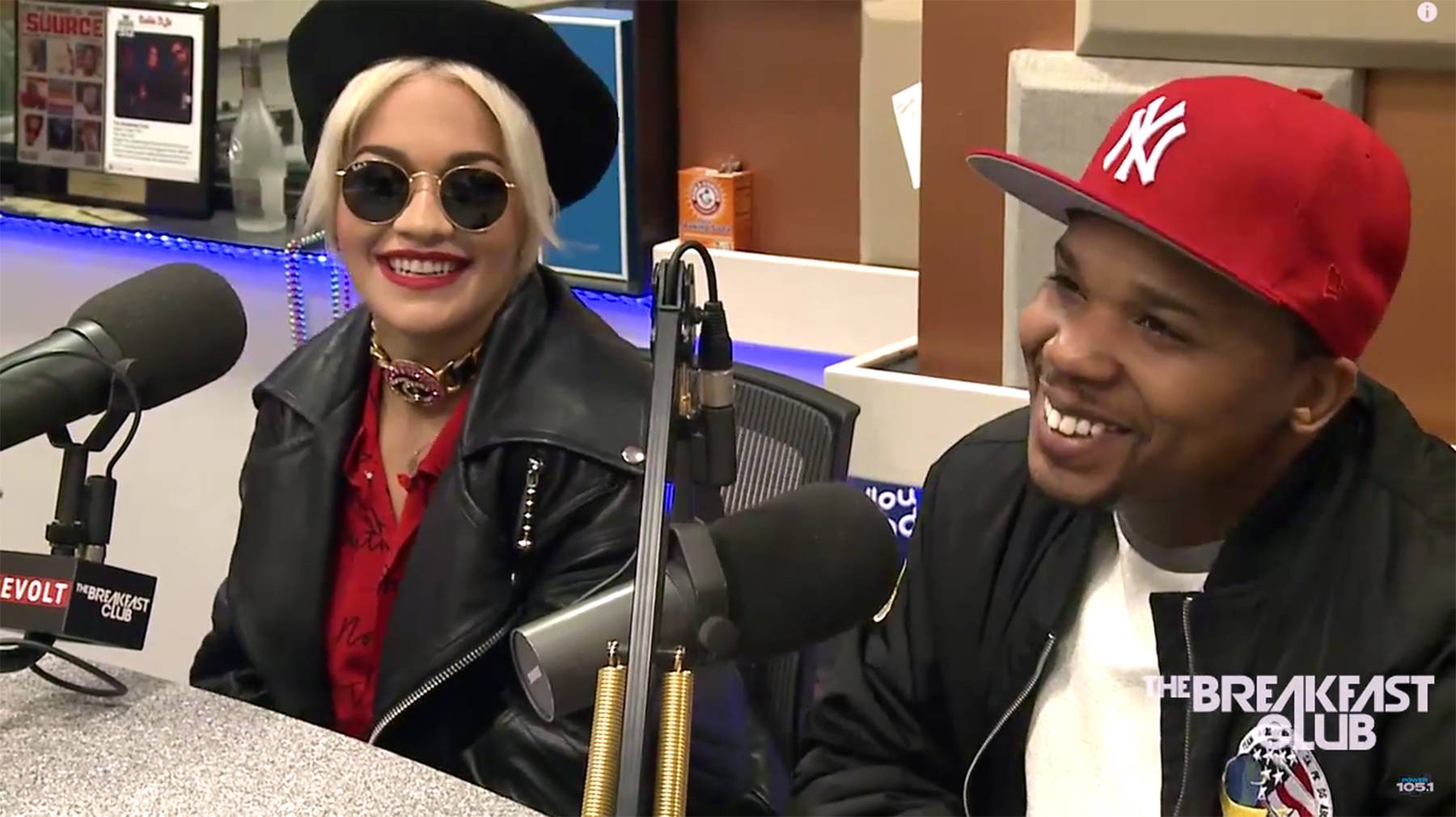 Rita Ora, Charles Hamilton, The Breakfast Club, Charlamagne Tha God, Angela Yee, DJ Envy