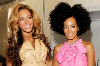 Solange and Beyoncé Knowles - How does so much talent exist in one family?   (Photo: Craig Barritt/Getty Images for Mercedes-Benz Fashion Week)