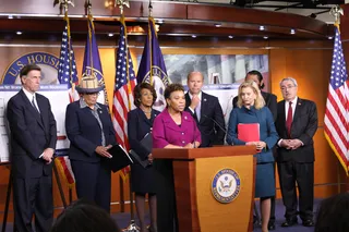 A Renewed Focus - The Joint Economic Committee has released a new report on the economic challenges faced by African-Americans and documents the economic barriers they face. It also includes state-by-state data on unemployment, poverty and median household incomes for Blacks and Whites. Although the statistics are not surprising, several members of the Congressional Black Caucus believe they can be used to bring a &quot;renewed focus&quot; to their work and level the playing field. — Joyce Jones (@BETpolitichick)   (Photo: Courtesy of the Congressional Black Caucus)