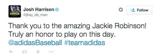 Josh Harrison @jhay_da_man - Certainly is an honor.&nbsp;(Photo: Josh Harrison via Twitter)