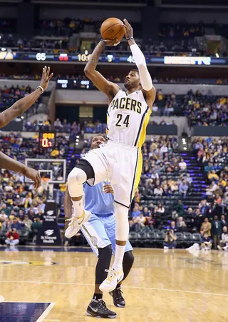Paul George - Paul George is ready to put “superstar power back into the dunk contest.&quot; George made his national debut in the event in 2012&nbsp;but lost to Utah Jazz forward Jeremy Evans.(Photo: Andy Lyons/Getty Images)