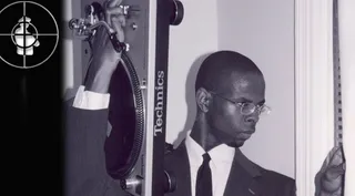 DJ Lord - A late addition to Public Enemy, DJ Lord mimicked Malcolm X’s memorable image at a window with a gun, but exchanged the gun for some turntables.&nbsp;