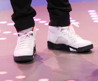 Air Jordan 5 Retro - Air Jordan Retro 5 – White/Black (Photo: Bennett Raglin/BET/Getty Images for BET)