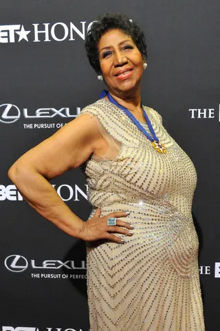 Aretha Franklin: March 25 - The Queen of Soul is as fabulous as ever at 72.  (Photo: Larry French/BET/Getty Images for BET)