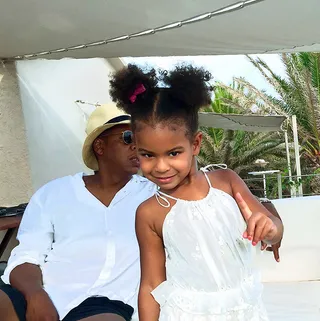 Daddy's Girl - Baby girl is looking bronzed on vacation and giving us all the sass.&nbsp;(Photo: Beyoncé via Beyonce.com)