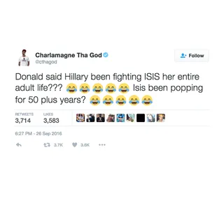 Charlamagne Tha God - When you realize he really makes no sense.(Photo: Charlamagne Tha God via Twitter)