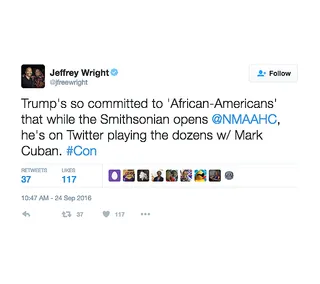 Jeffrey Wright - Priorities.(Photo: Jeffrey Wright via Twitter)