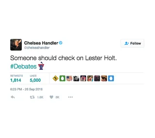 Chelsea Handler - Just a little bit more control.(Photo: Chelsea Handler via Twitter)